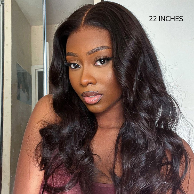 XYS Hair Body Wave U Part Wig Natural Color Human Wig 100% Human Hair