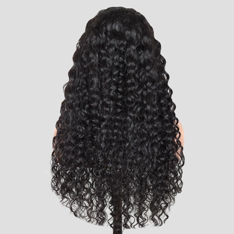 XYS Hair Water Wave U Part Hair Wig Human Hair Wig Beginner Friendly