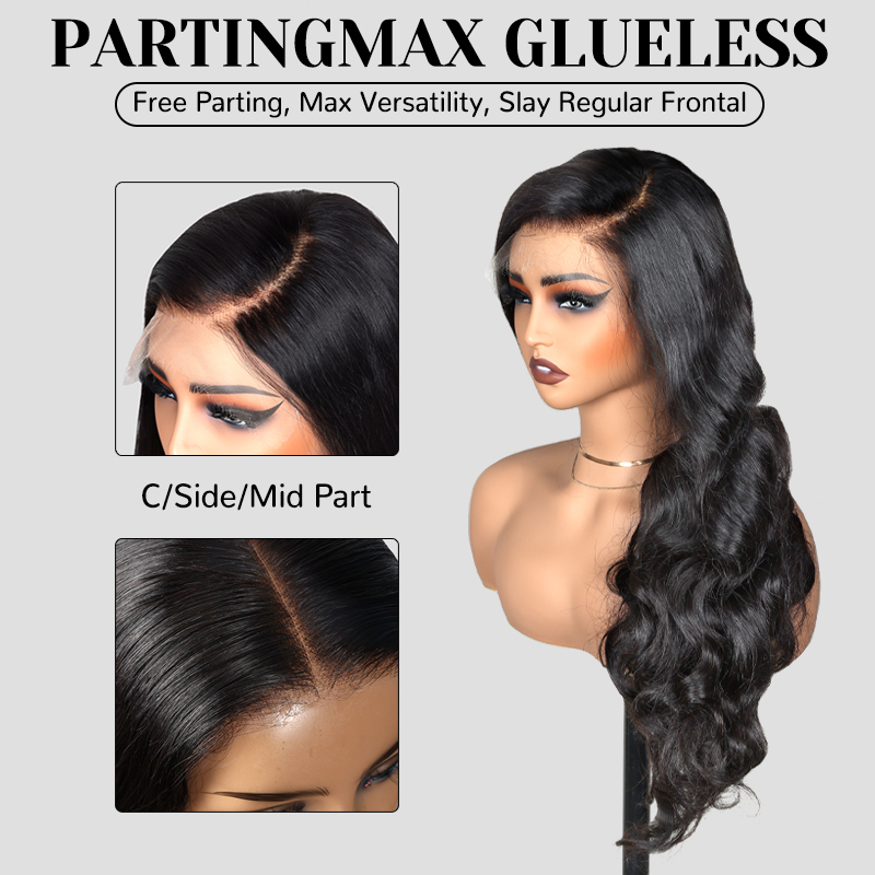 XYS Hair 7x6 HD Lace Closure Wigs Loose Body Wave Hair Black Human Hair Wigs 180% Density