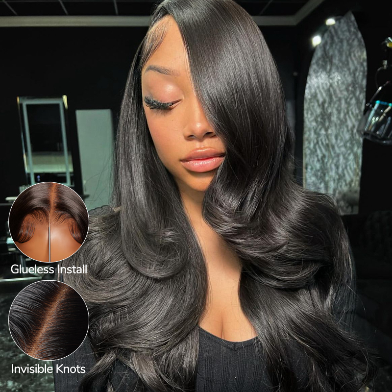 XYS Hair Body Wave 9x6 Invisible HD Lace Glueless Wear And Go Wigs Human Hair