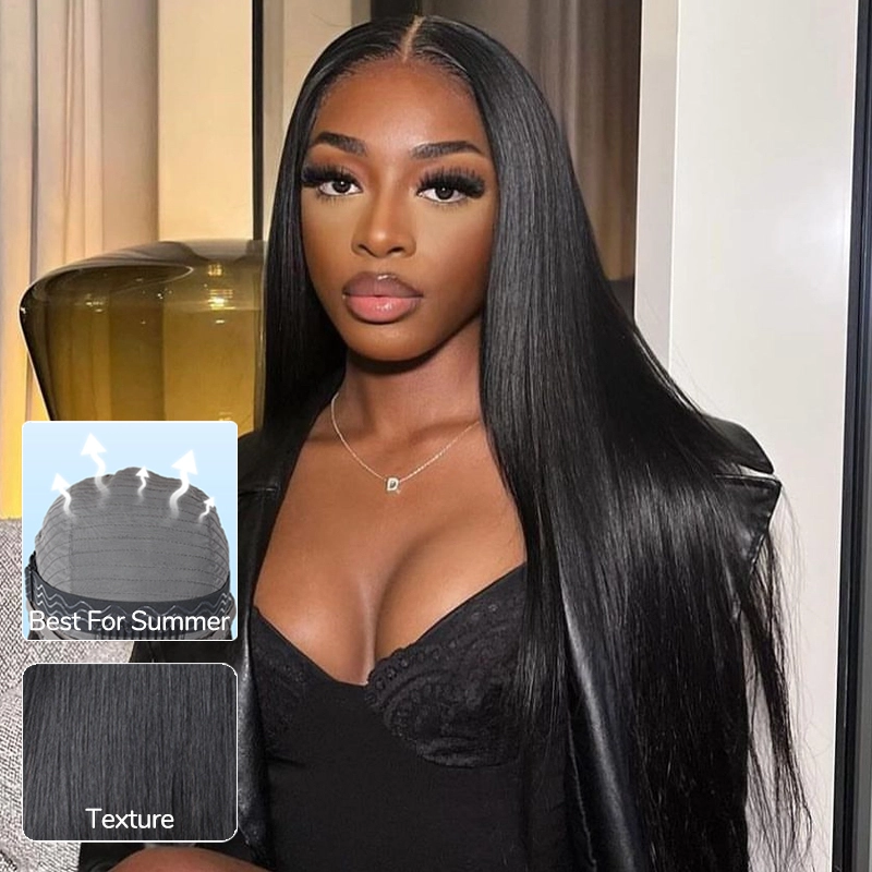 XYS Hair 9x6 HD Lace Straight Glueless Ready to Wear Human Hair Wigs