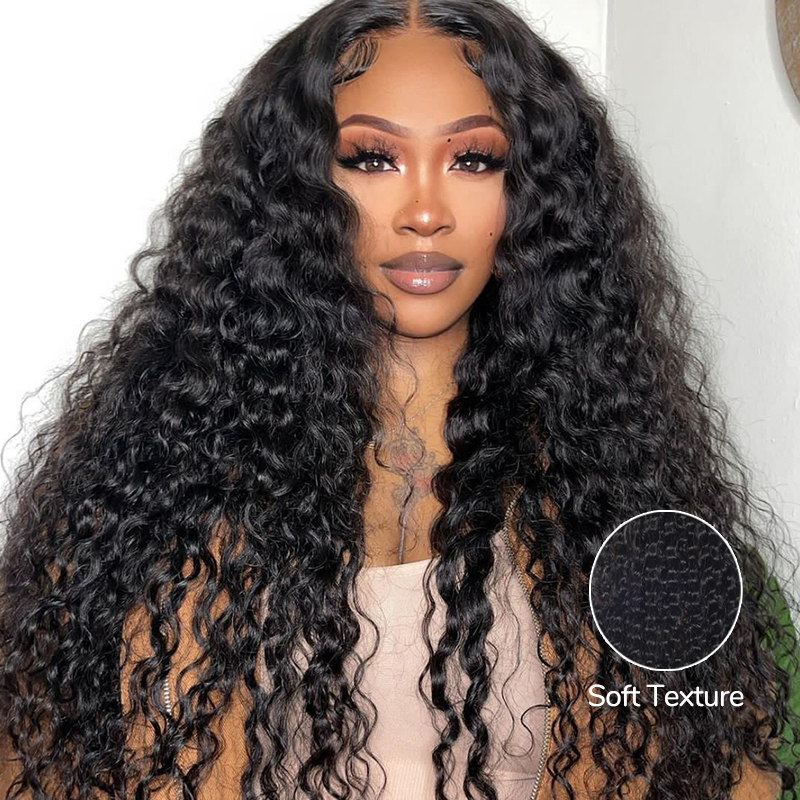 XYS Hair glueless 13x4 5x5 7x6 With Pre-plucked HD lace front human hair wigs 180% Density