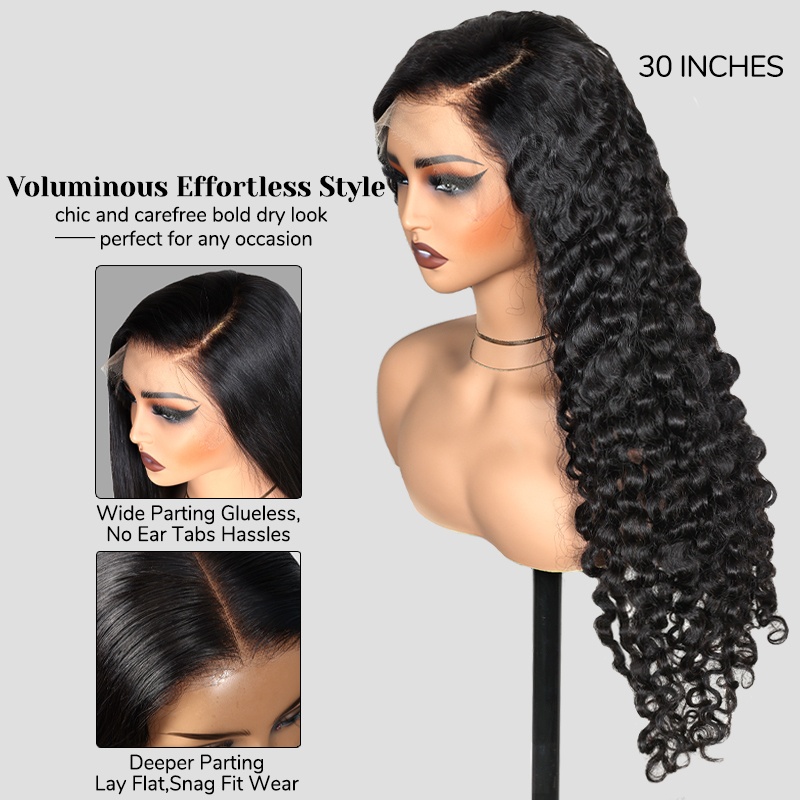 XYS Hair Pre Cut 7x6 9x6 HD Lace Glueless Wigs With Natural Hair Line