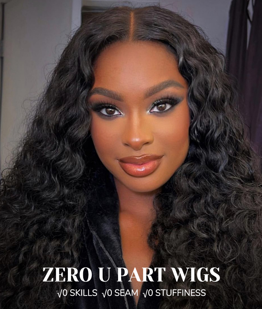 deep curly human hair wig