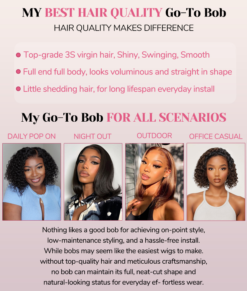 water wave human hair wigs​