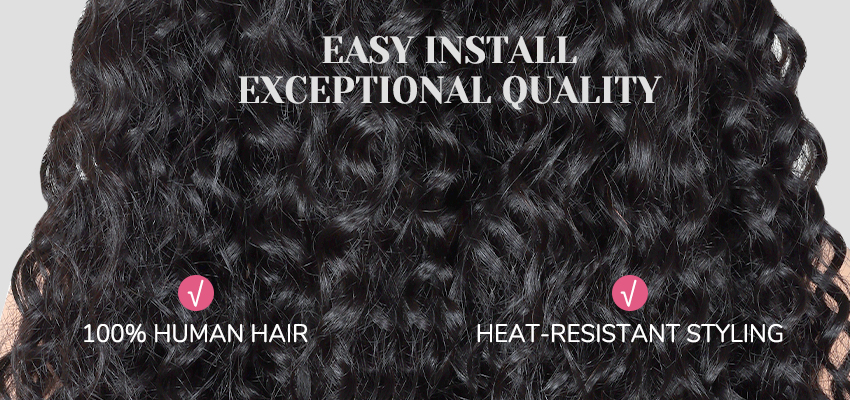 curly weave deep wave human hair​