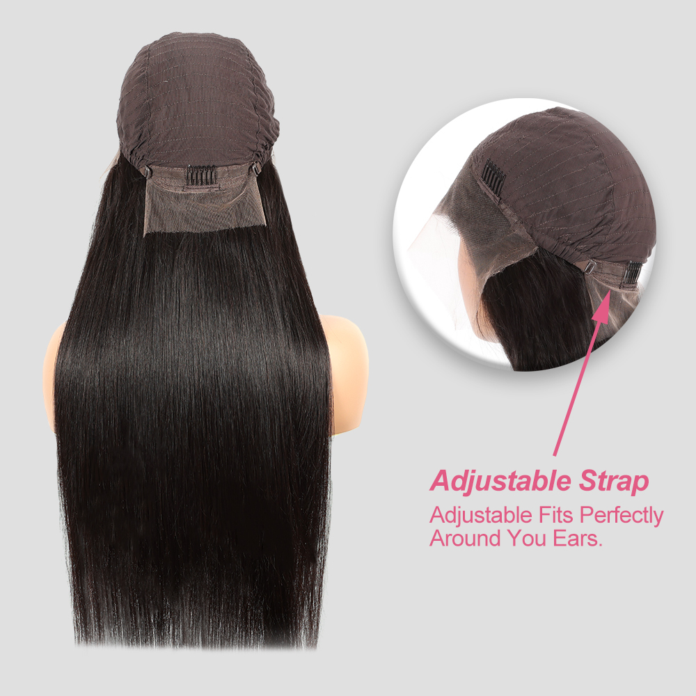 XYS Hair Straight Wigs 13x4 HD Lace Frontal Wigs With Pre Plucked