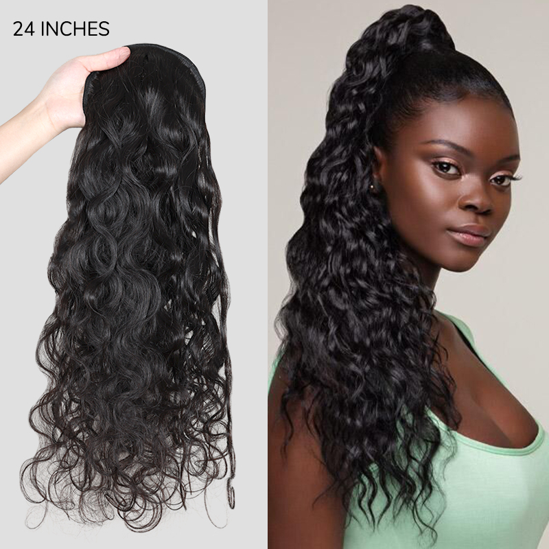 curly hair ponytail extension