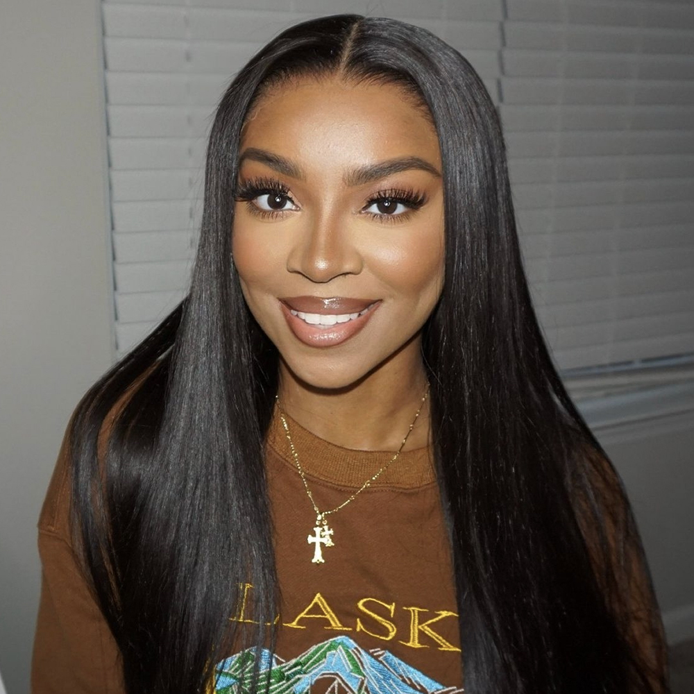 XYS Hair Straight Wigs 13x4 HD Lace Frontal Wigs With Pre Plucked