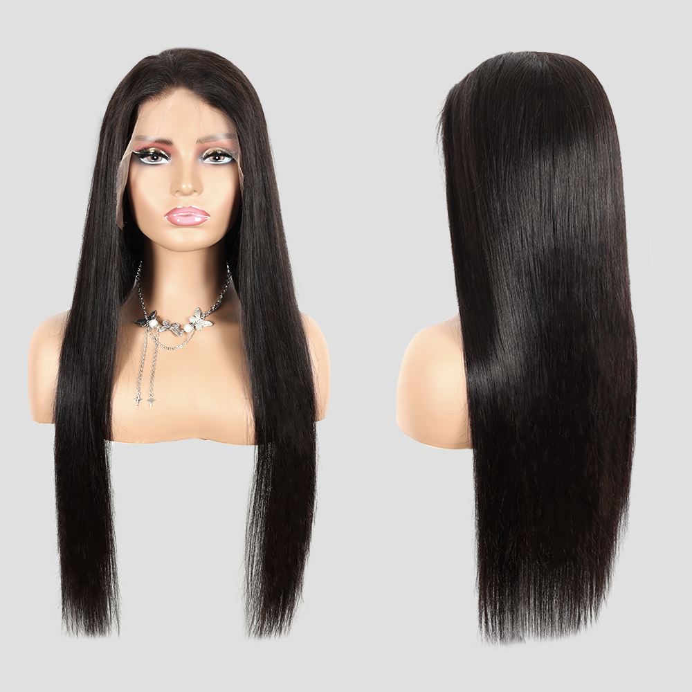 XYS Hair Straight Wigs 13x4 HD Lace Frontal Wigs With Pre Plucked
