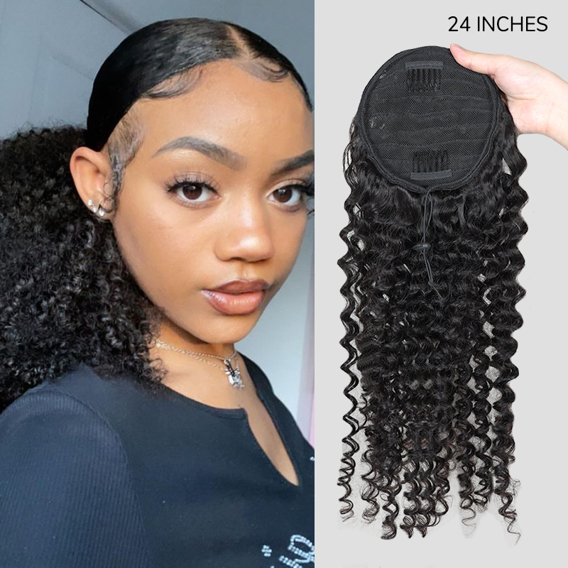 human hair deep wave wig