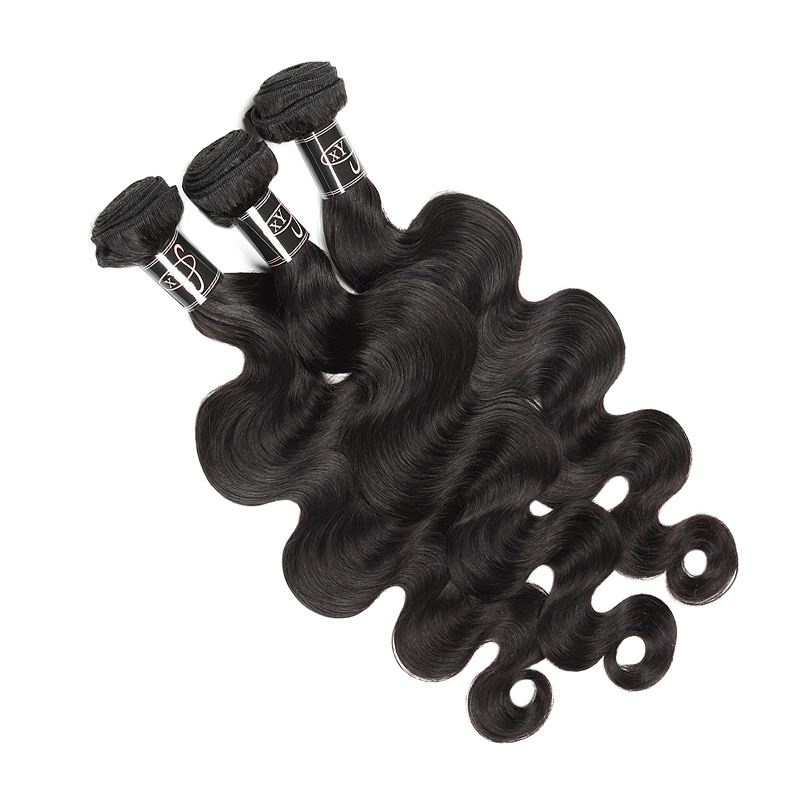 XYS Hair 3/4 Bundles Deal Body Wave 100% Human Hair Double Weft