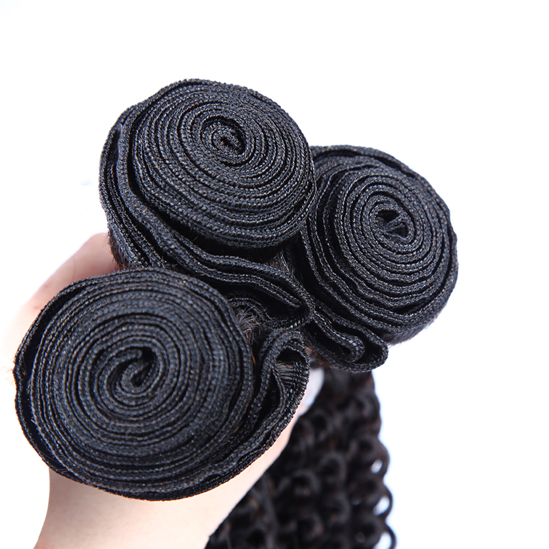 XYS Hair 3/4 Bundles Deals Kinky Curly Hair 100% Unprocessed  Virgin Human Hair