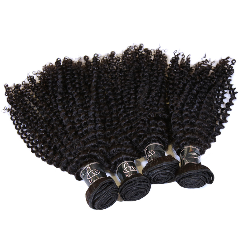XYS Hair 3/4 Bundles Deals Kinky Curly Hair 100% Unprocessed  Virgin Human Hair