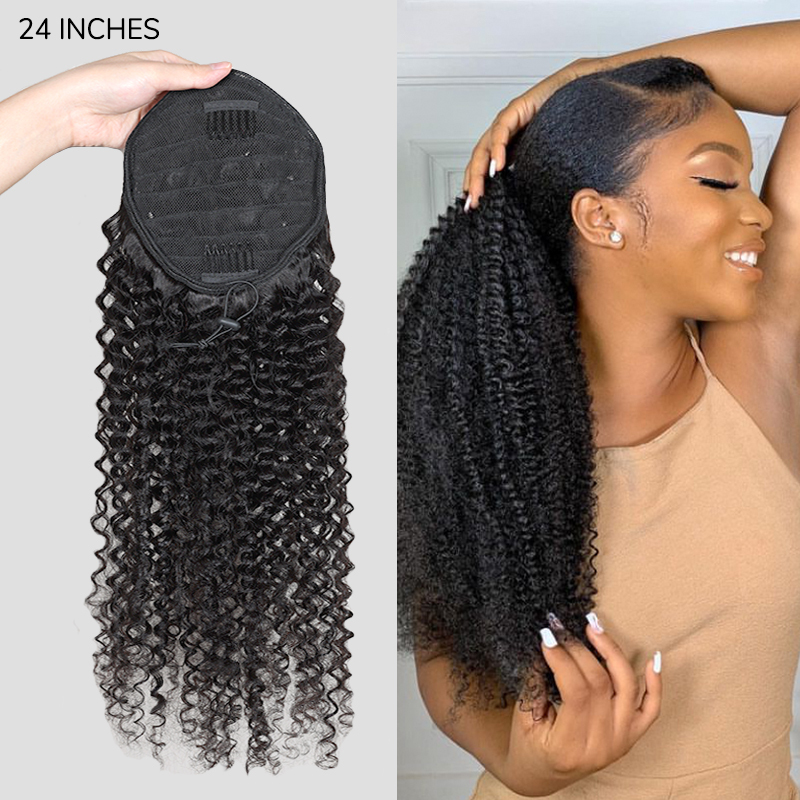 Kinky Curly Drawstring Ponytail