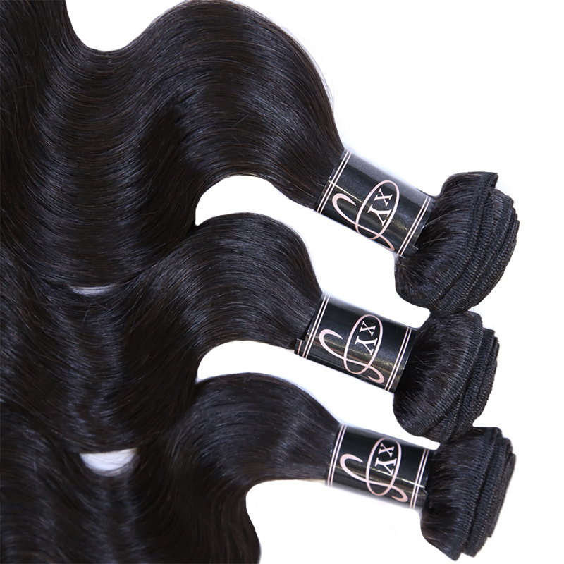 XYS Hair 3/4 Bundles Deal Body Wave 100% Human Hair Double Weft