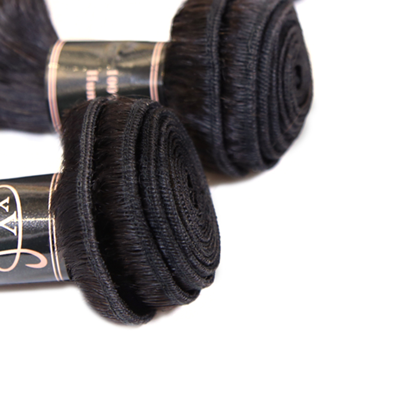 XYS Hair 1/2 Bundles Deal Loose Curly Human Hair Natural Black Color