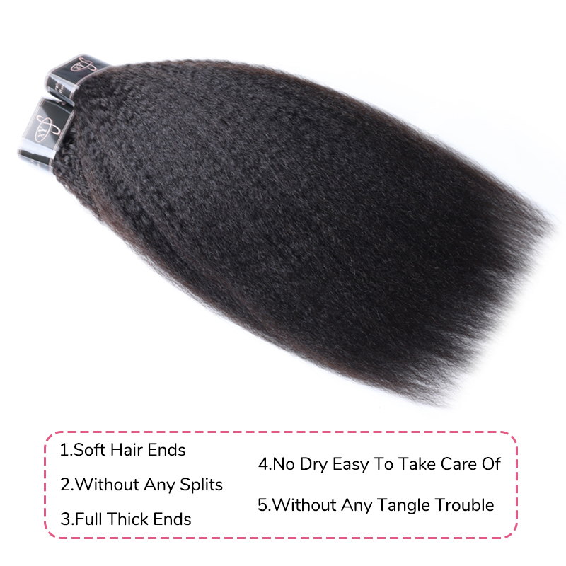 XYS Hair 3/4 Bundles Deal Kinky Straight Hair raw indian hair