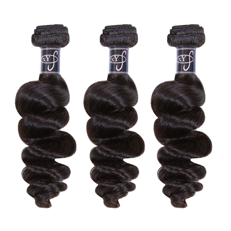 XYS Hair 3/4 Bundles Deal Loose Curly 100% Human Hair