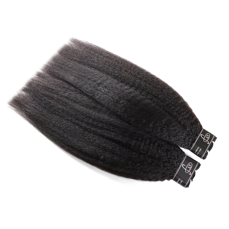 XYS Hair 3/4 Bundles Deal Kinky Straight Hair raw indian hair