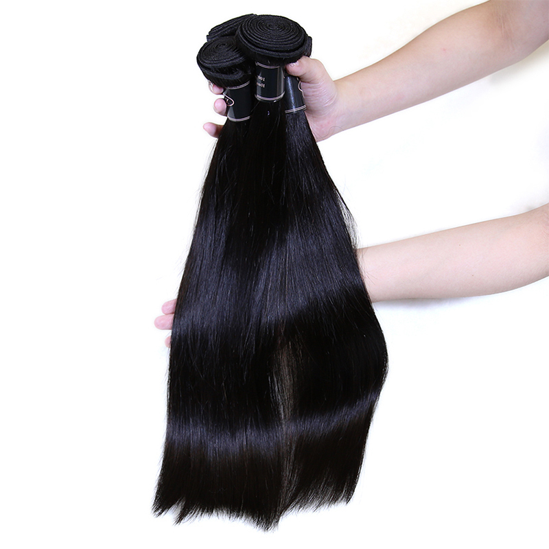 XYS Hair 3/4 Bundles Deal Straight Bundles 100% virgin human hair