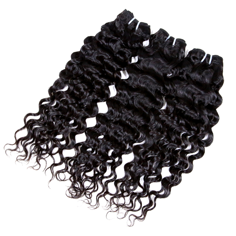 XYS Hair 3/4 Bundles Deal Water Wave 100% Virgin Human Hair
