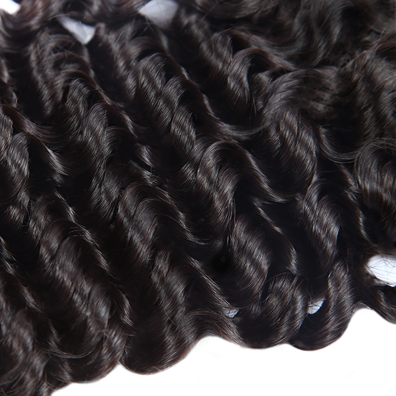 XYS Hair Deep Curly Hair 4x4 Transparent Lace Closure With Natural Hairline And Baby Hair