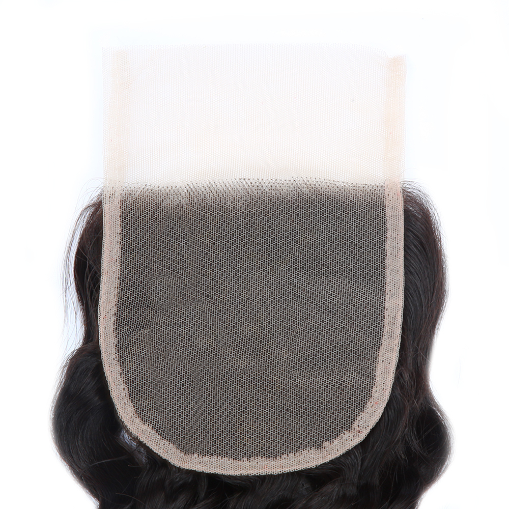 XYS Hair Loose Wave Human Hair 4x4 Transparent Lace Closure Free Part Lace Closure