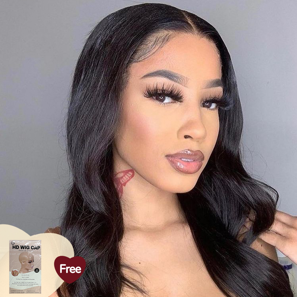 XYS Hair 5x5 Pre-Everything Body Wave Hair Lace Closure Wig With Pre Bleached Knots Plucked Hairline