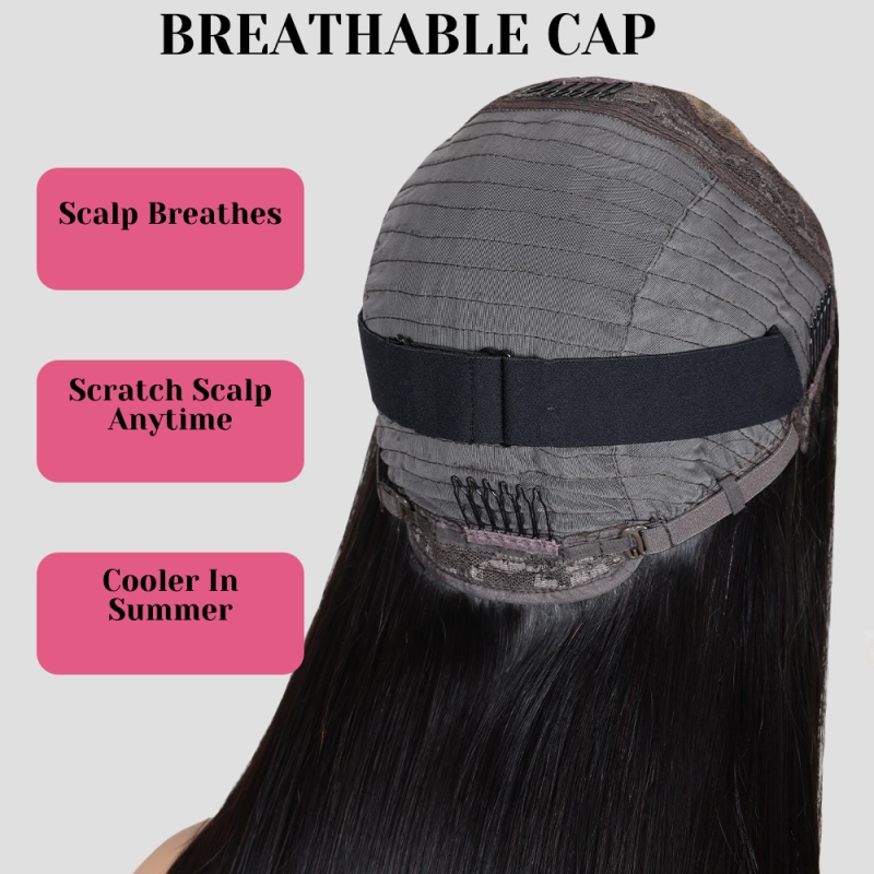 XYS Hair 5x5 Pre-Everything HD Closure Wig Water Wave Wig With Pre Bleached Knots Plucked Hairline