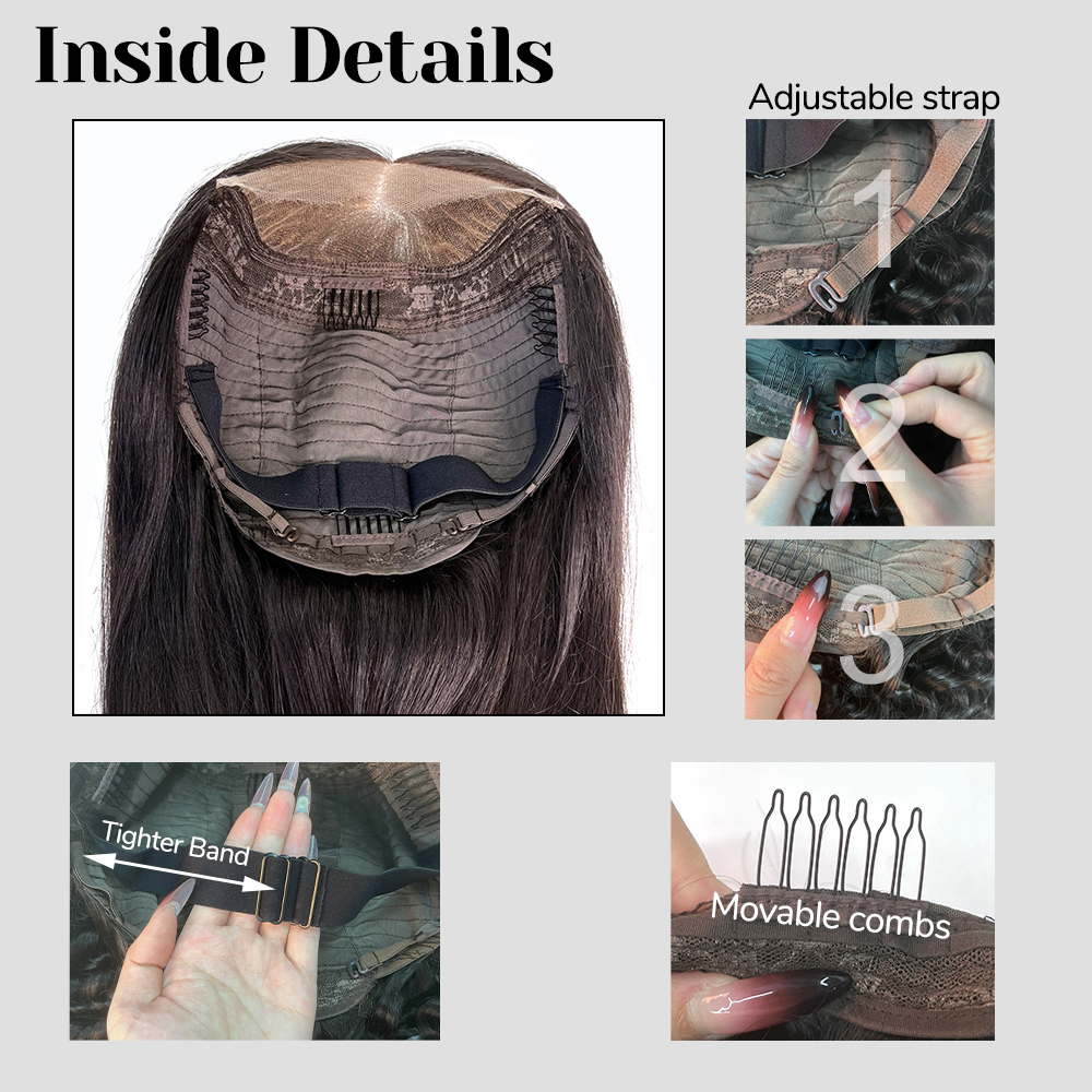 XYS Bye-Bye Knots Wig 5x5 Lace Deep Wave Invisible Knots Wig