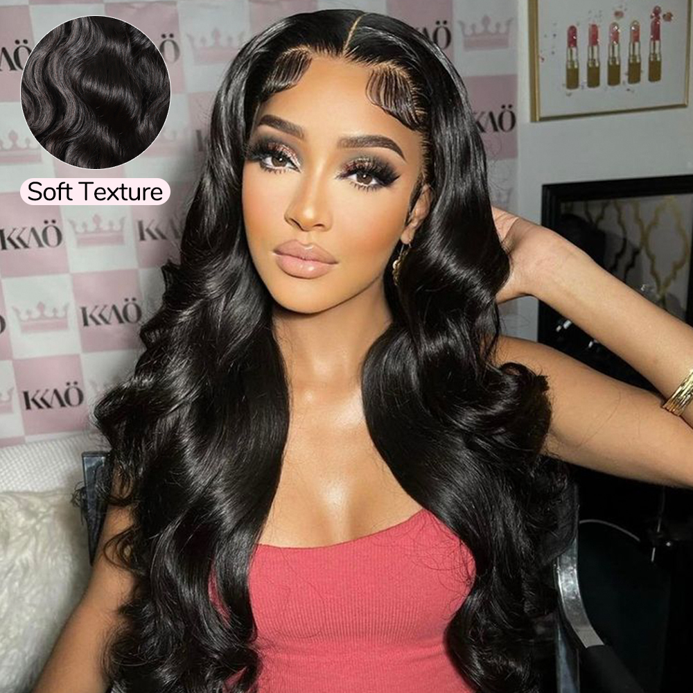 XYS Hair 5x5 Pre-Everything Body Wave Hair Lace Closure Wig With Pre Bleached Knots Plucked Hairline