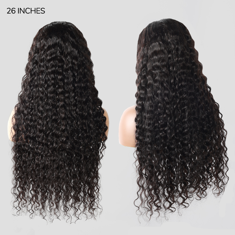 XYS Hair 5x5 Pre-Everything HD Closure Wig Water Wave Wig With Pre Bleached Knots Plucked Hairline