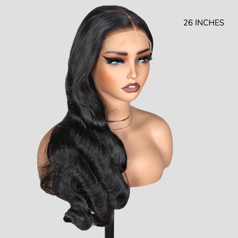 XYS Hair 5x5 Pre-Everything Body Wave Hair Lace Closure Wig With Pre Bleached Knots Plucked Hairline