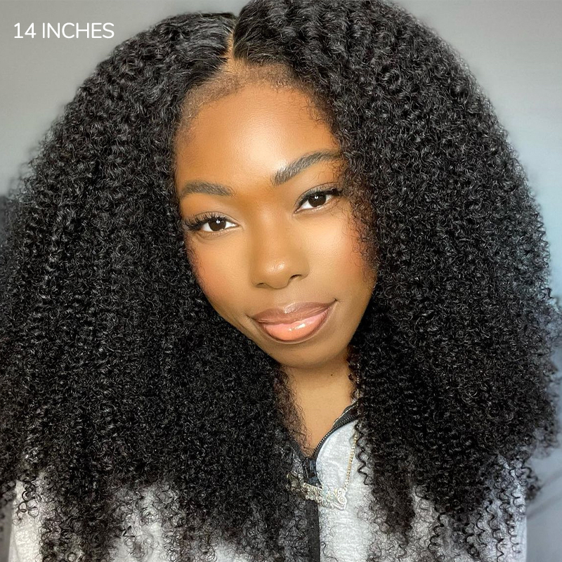 XYS Hair Bye-Bye Knots Wig Kinky Curly Hair 5x5 Pre-Cut Lace Closure Wig