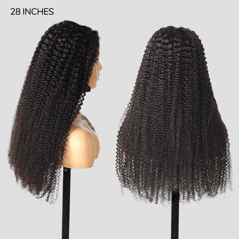 XYS Hair Bye-Bye Knots Wig Kinky Curly Hair 5x5 Pre-Cut Lace Closure Wig