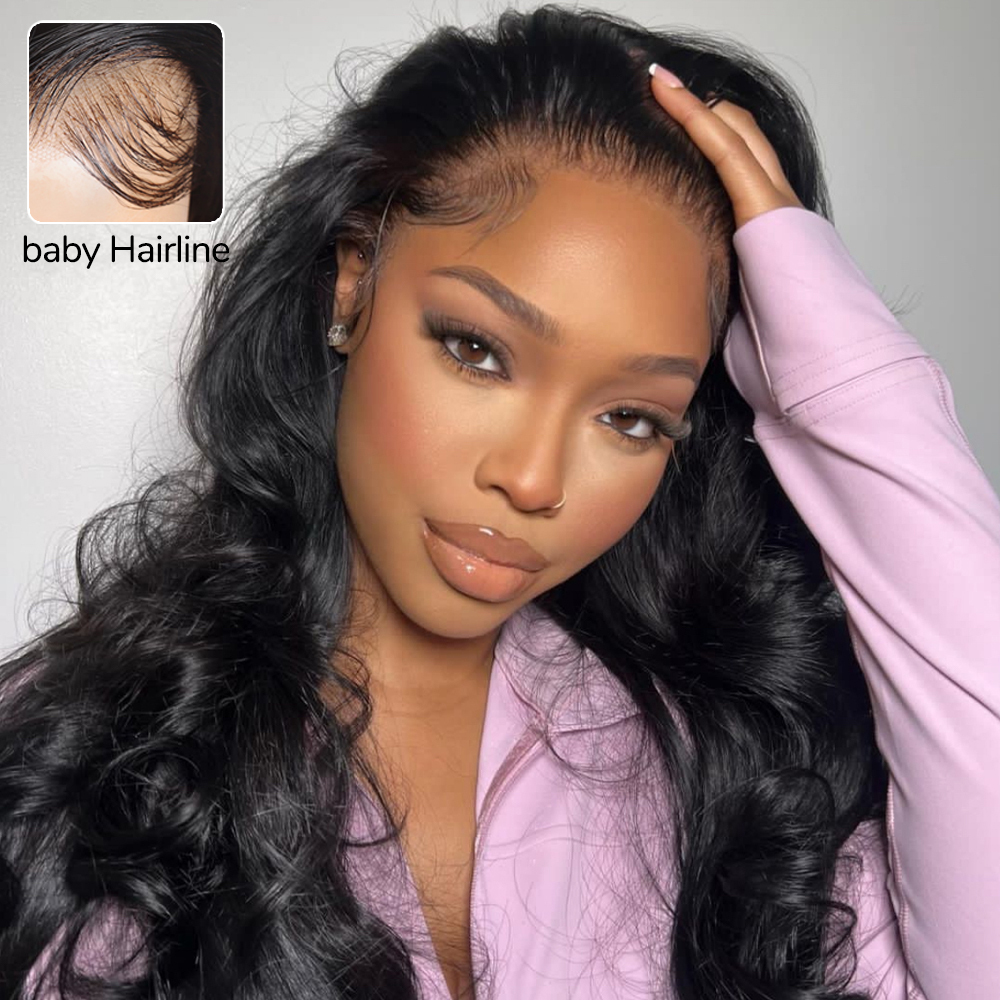 XYS Hair Body Wave Hair 13x4 HD Lace Frontal Wig Pre-Cut