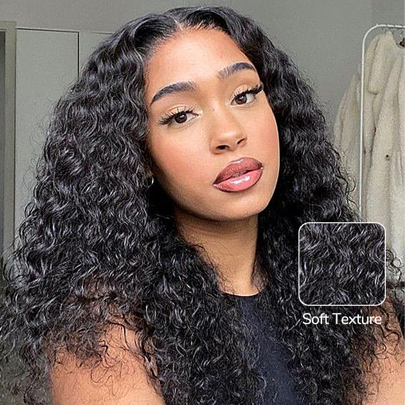 XYS Hair 13x4 Pre-Cut Lace Frontal With HD Lace Frontal  Wig Burmese Curly 180% Density