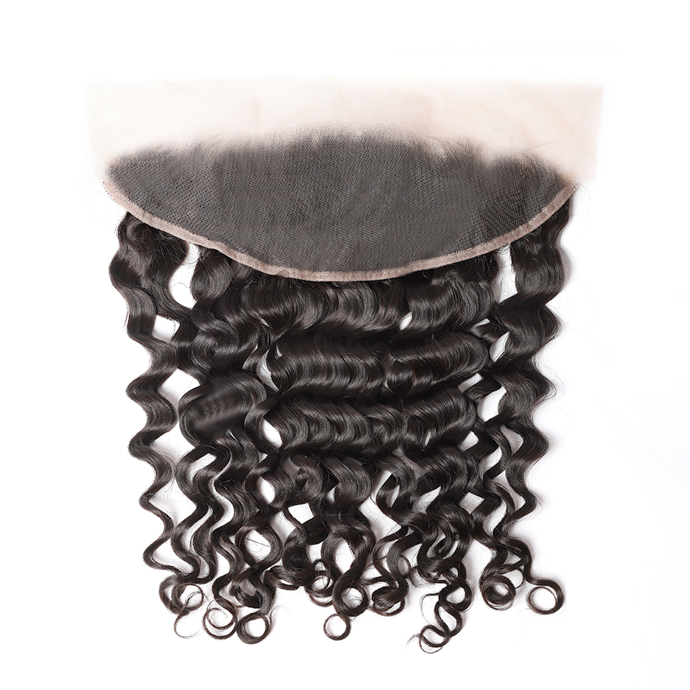 XYS Hair Loose Wave Virgin Hair 13x4 Transparent Lace Frontal