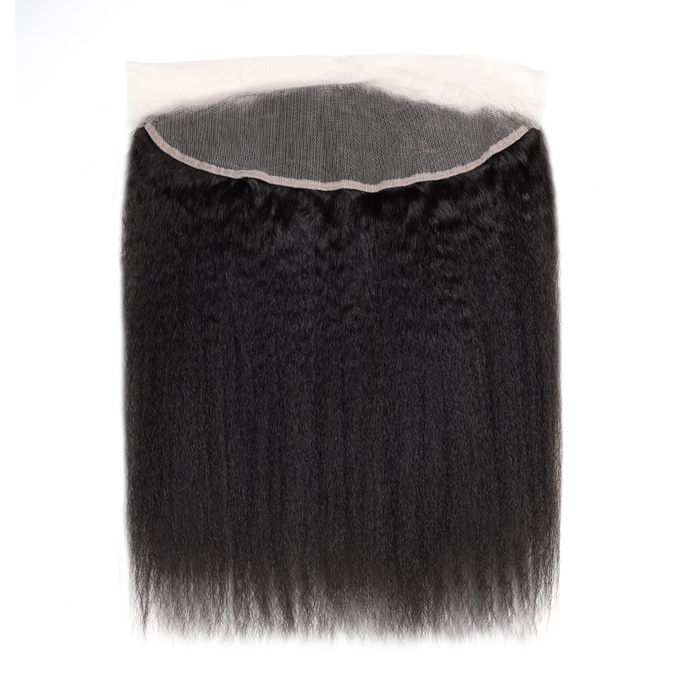 XYS Hair Kinky Straight Hair 13x4 Transparent Lace Frontal