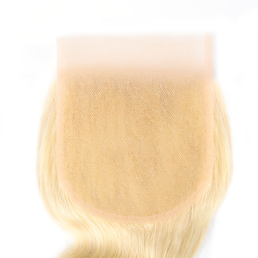XYS Hair 613 Blonde Body Wave Virgin Hair 5x5 Transparent Lace Closure