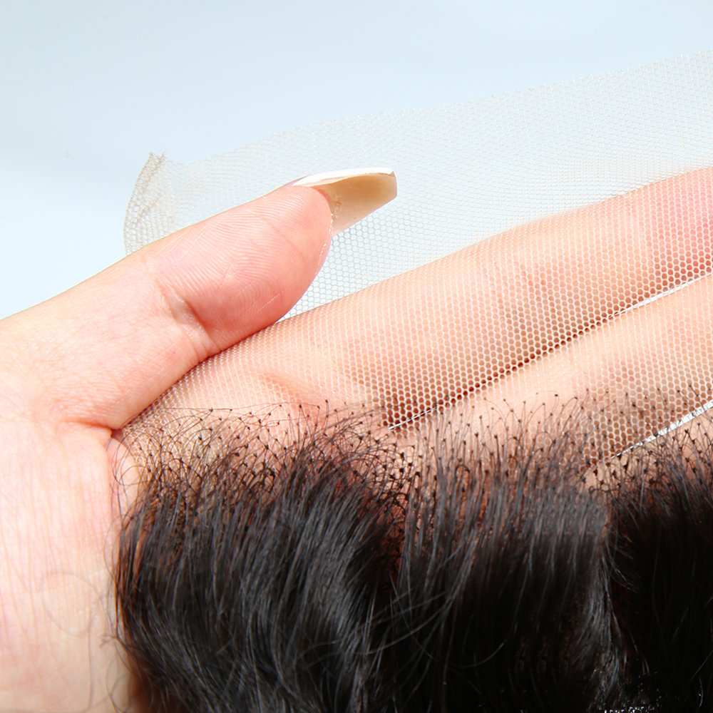 XYS Hair Deep Curly Hair 5x5 Transparent Lace Closure With Natural Hairline