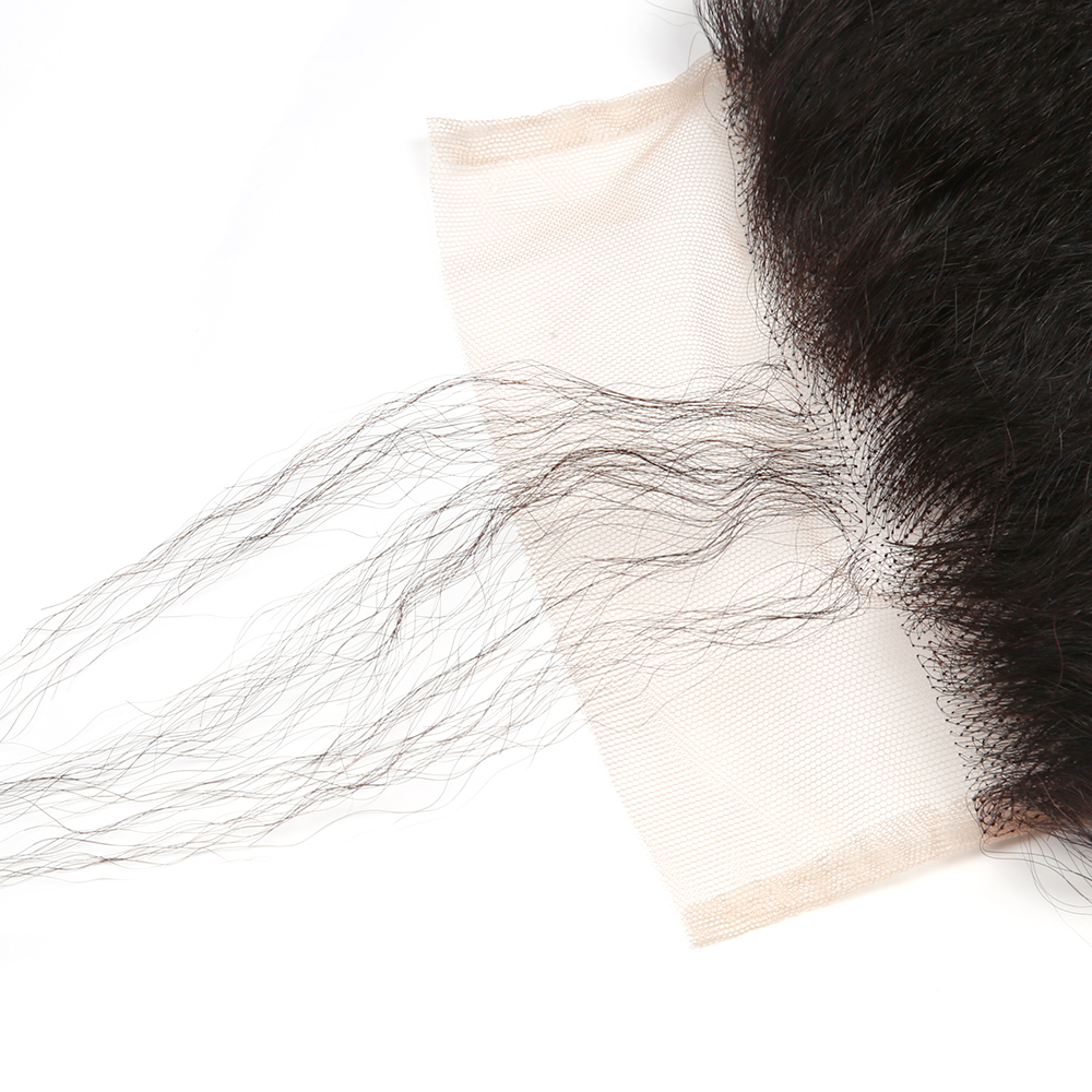 XYS Hair Kinky Straight Hair 5x5 Transparent Lace Closure With Baby Hair