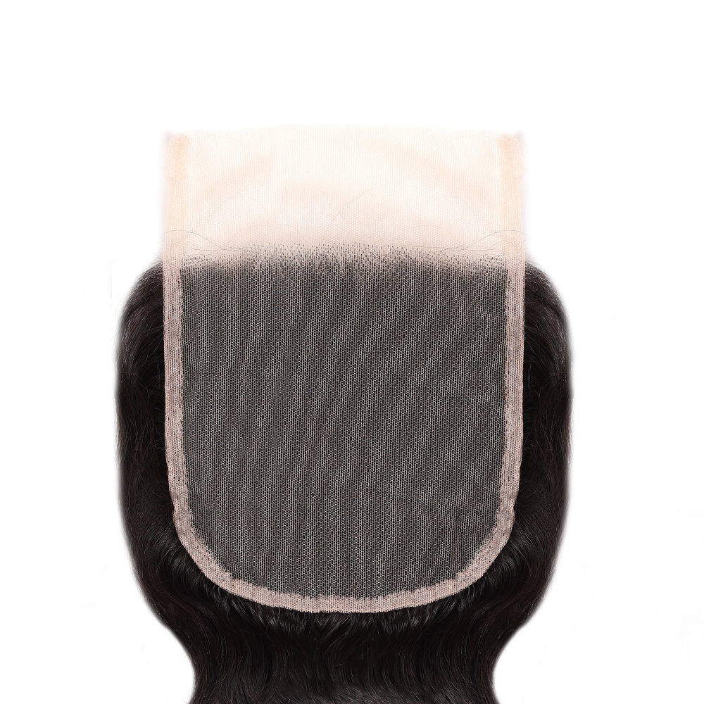 XYS Hair Body Wave Human Hair 5x5 Transparent Lace Closure Nature Color