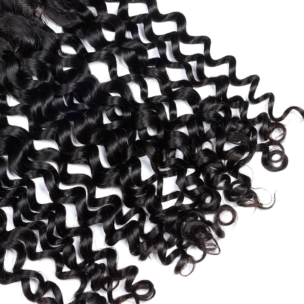 XYS Hair Water Wave Hair 13x4 Transparent Lace Frontal