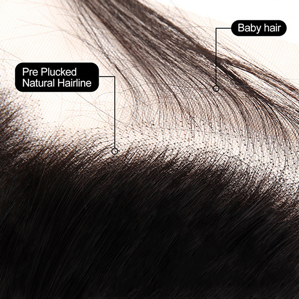 XYS Hair Body Wave Hair 13x4 Transparent Lace Frontal