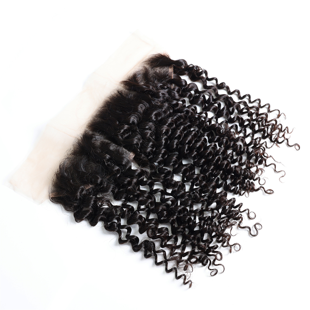 XYS Hair Deep Wave Virgin Hair 13x4 Transparent Lace Frontal With Baby Hair