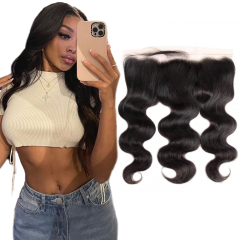 XYS Hair Body Wave Hair 13x4 Transparent Lace Frontal