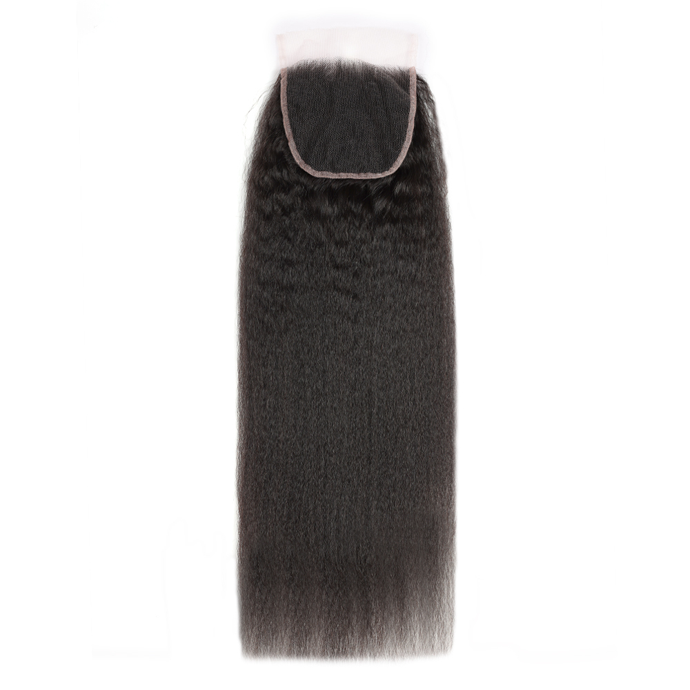 XYS Hair Kinky Straight Hair 5x5 HD Lace Closure
