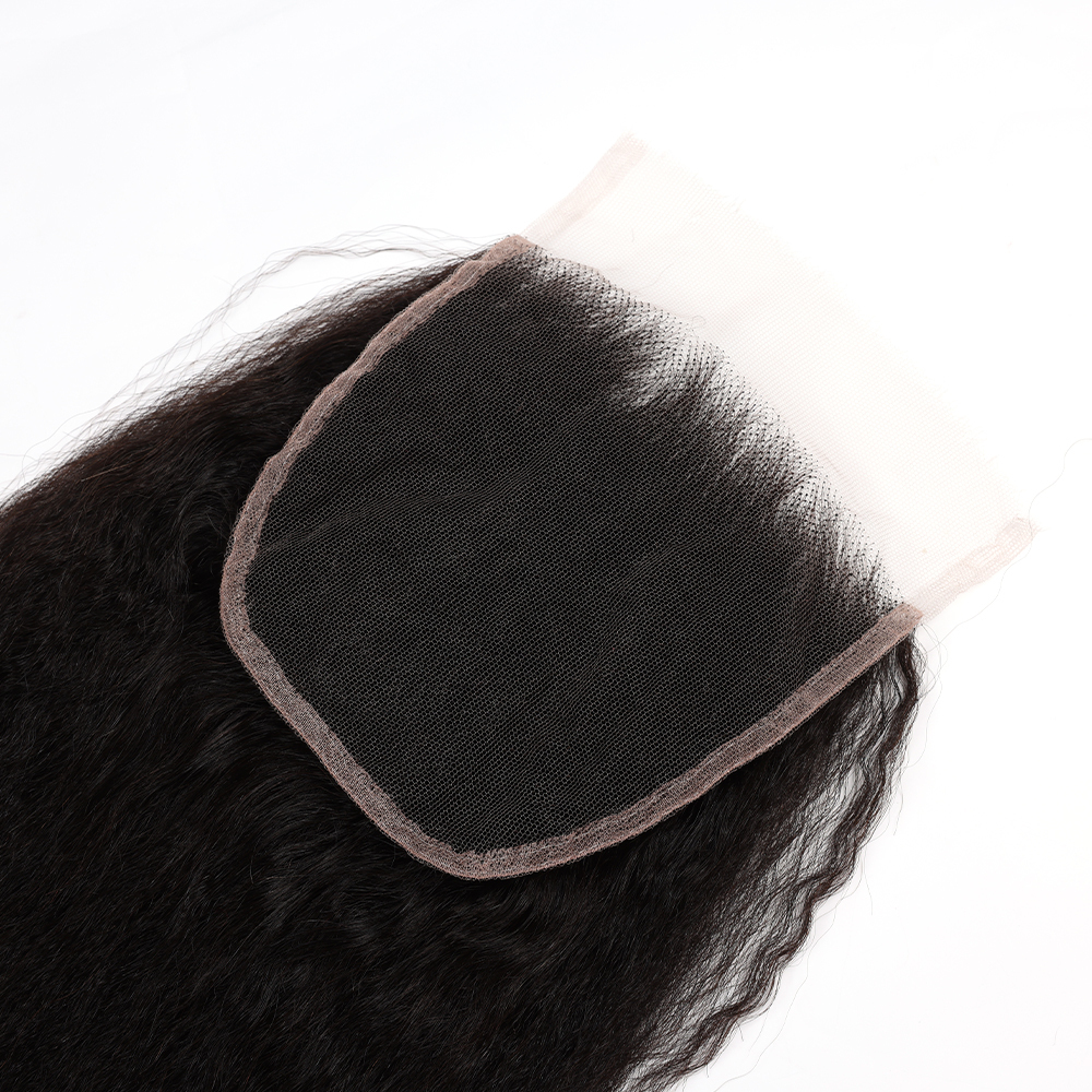 XYS Hair Kinky Straight Hair 5x5 HD Lace Closure